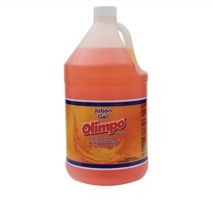 Jabón gel Olimpo humectante antibacterial - 3785 ml